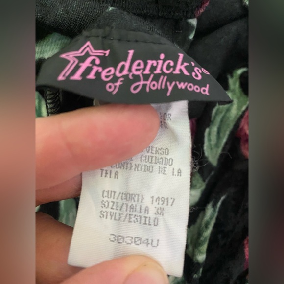 Vintage y2k Frederick’s of Hollywood Crushed Velvet Sweetheart HalterDress Sz 3X - Picture 8 of 10